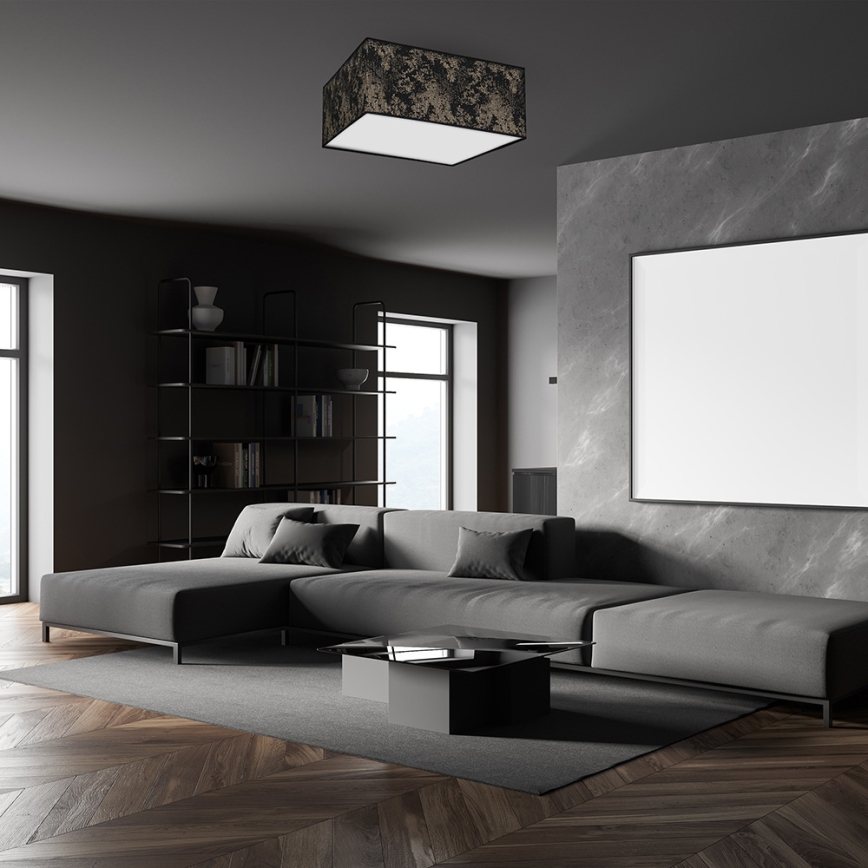 Ceiling light SATINO 3xE27/60W/230V black/gold