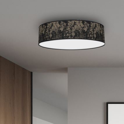 Ceiling light SATINO 3xE27/60W/230V black/gold