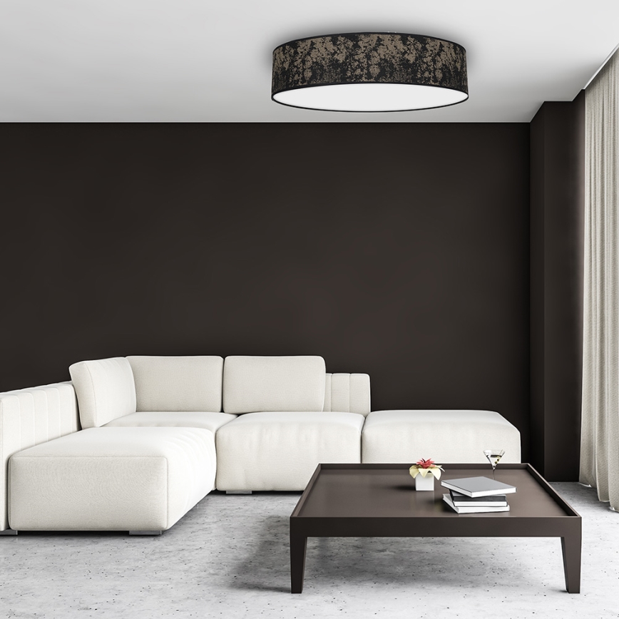 Ceiling light SATINO 3xE27/60W/230V black/gold