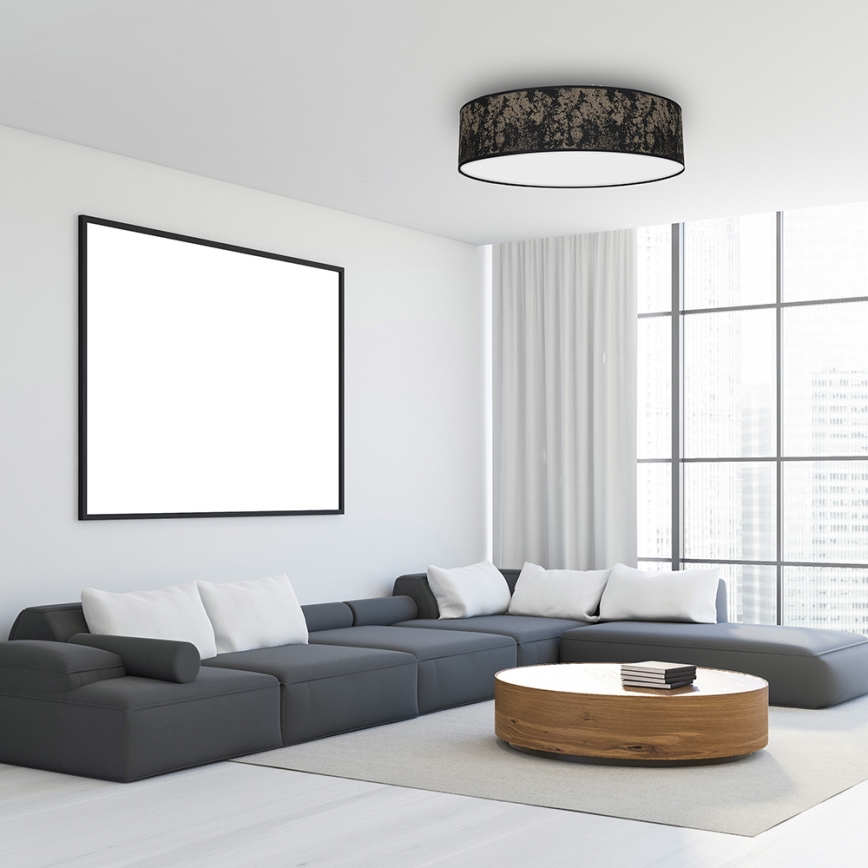 Ceiling light SATINO 3xE27/60W/230V black/gold