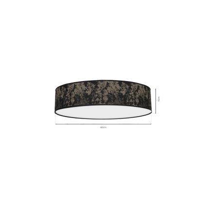 Ceiling light SATINO 3xE27/60W/230V black/gold