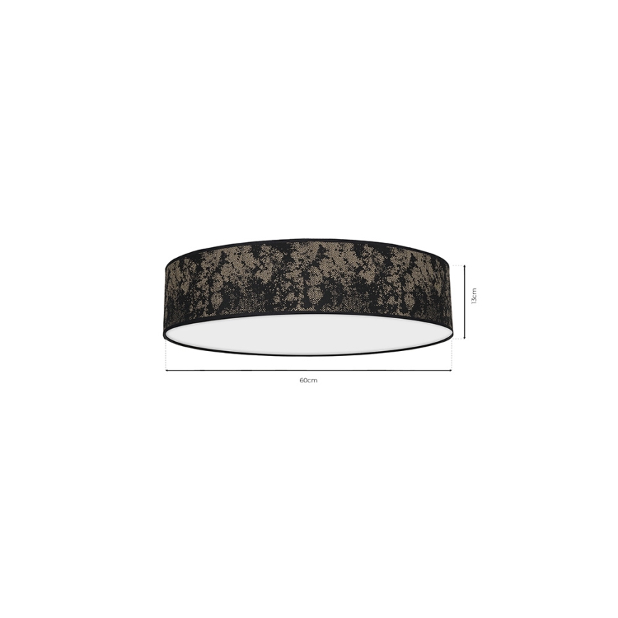 Ceiling light SATINO 3xE27/60W/230V black/gold