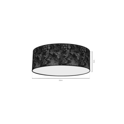Ceiling light SATINO 3xE27/60W/230V black/grey