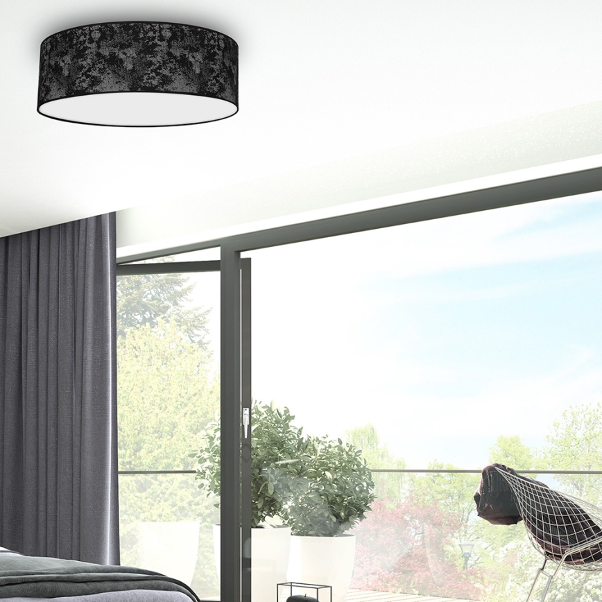 Ceiling light SATINO 3xE27/60W/230V black/grey