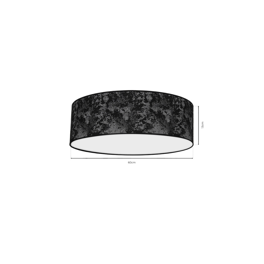 Ceiling light SATINO 3xE27/60W/230V black/grey