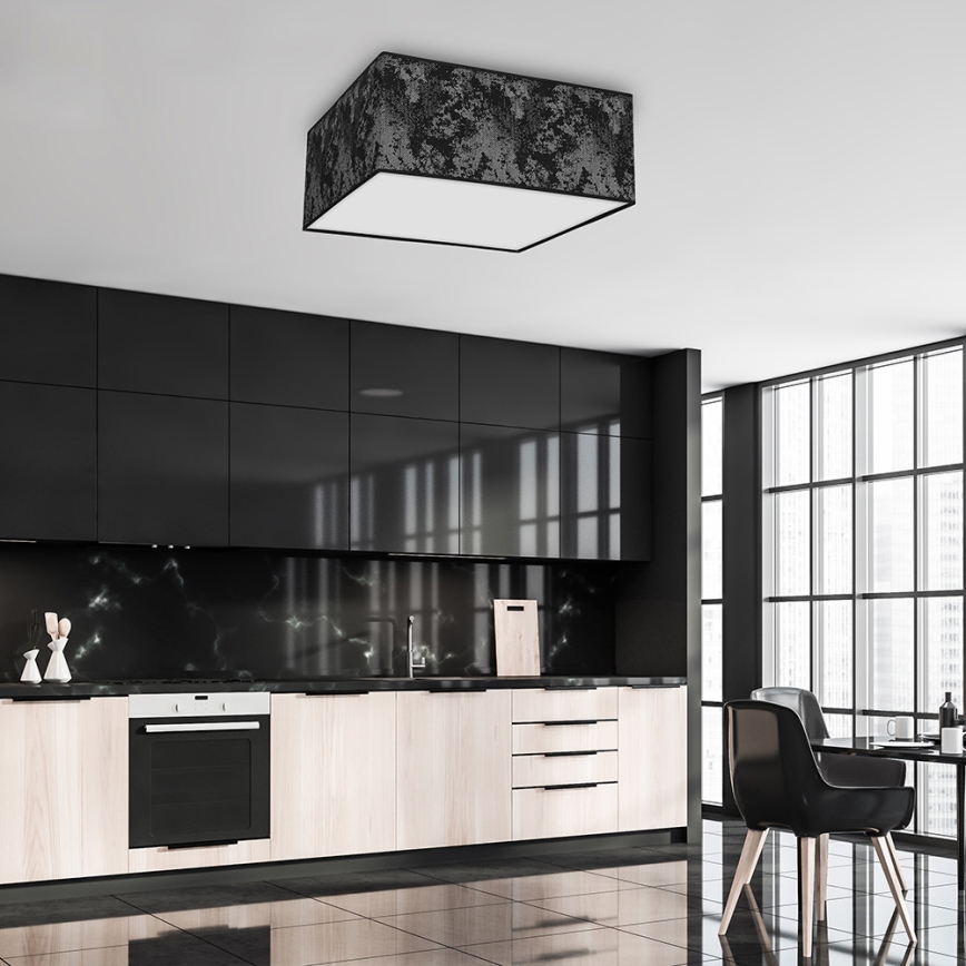 Ceiling light SATINO 3xE27/60W/230V black/silver
