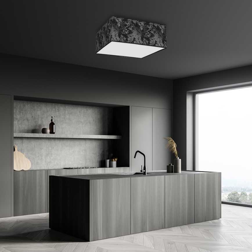 Ceiling light SATINO 3xE27/60W/230V black/silver