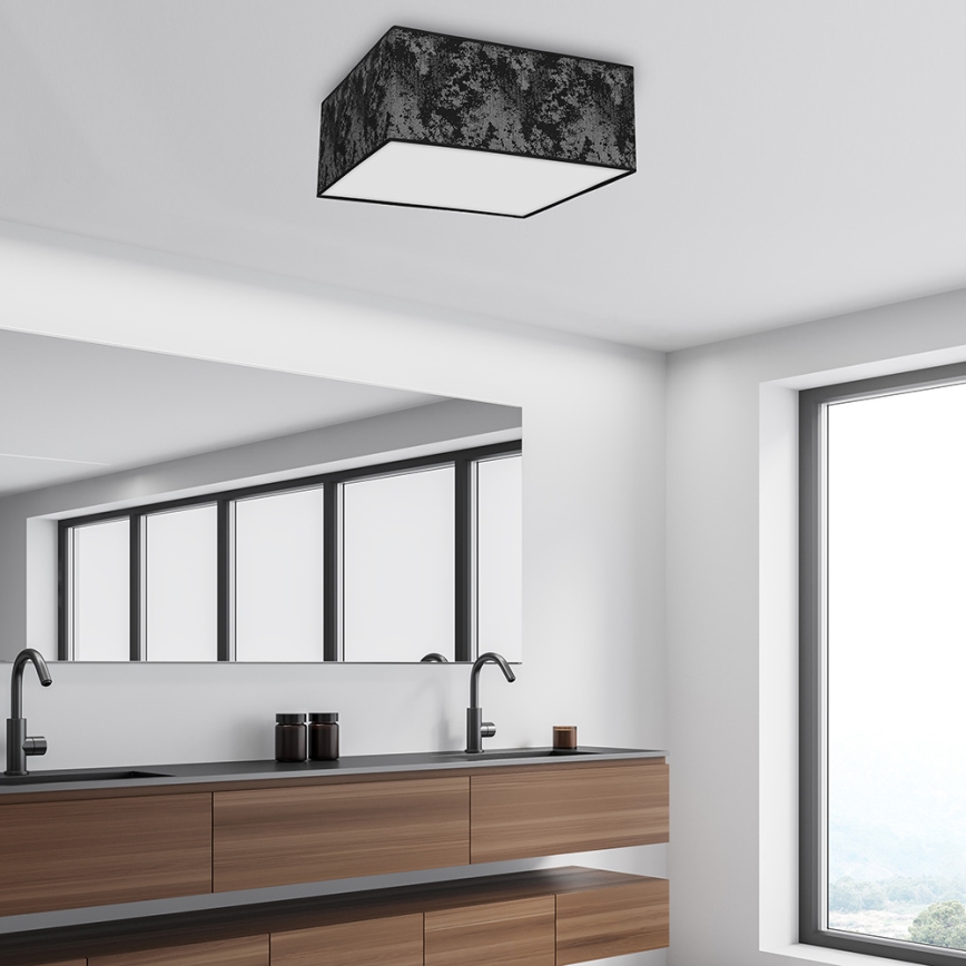 Ceiling light SATINO 3xE27/60W/230V black/silver