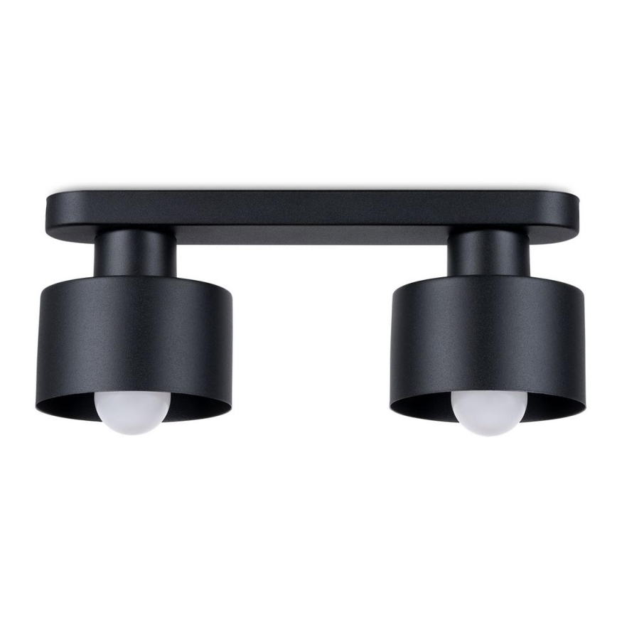 Ceiling light SAVAR 2xE27/60W/230V black