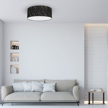 Ceiling light SENSO 2xE27/60W/230V black d. 40 cm