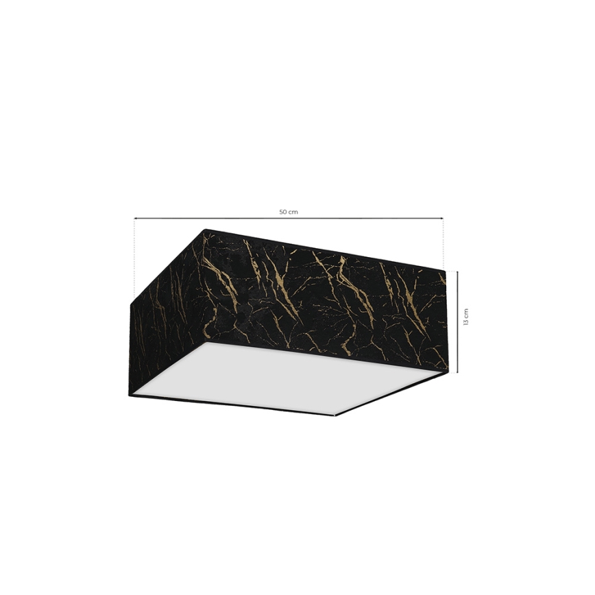 Ceiling light SENSO 3xE27/60W/230V black