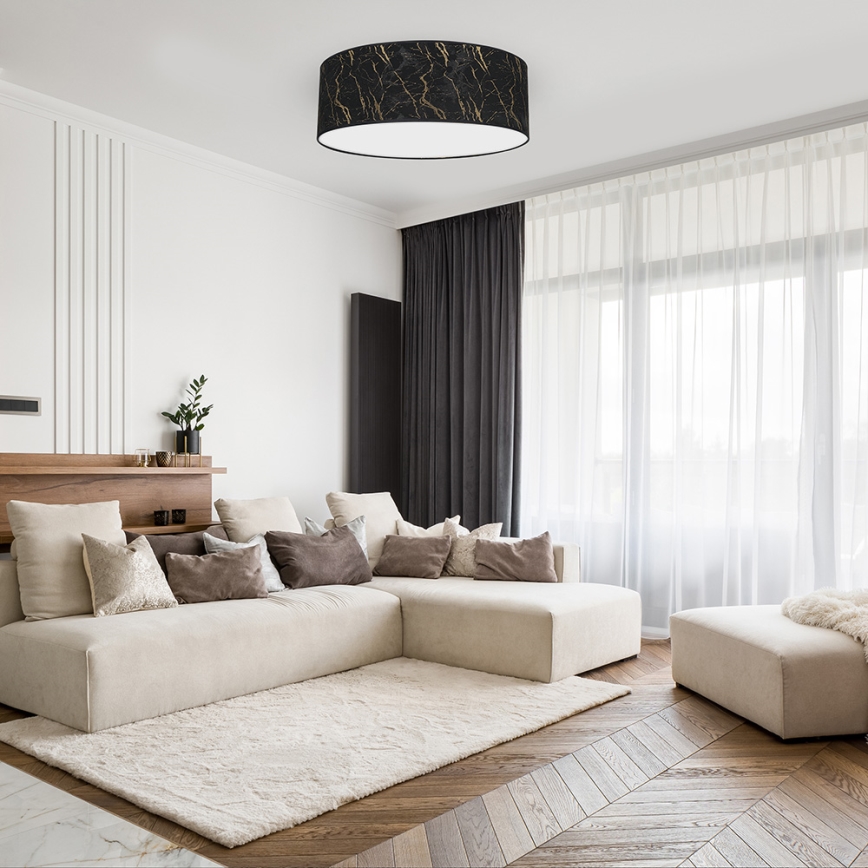 Ceiling light SENSO 3xE27/60W/230V black