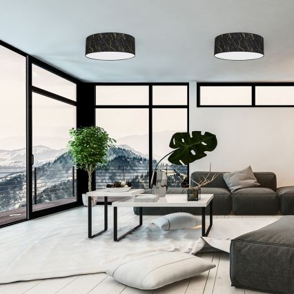Ceiling light SENSO 3xE27/60W/230V black
