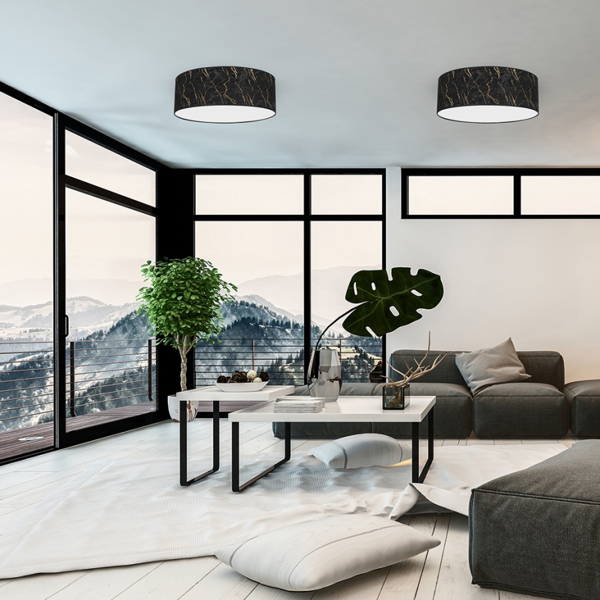 Ceiling light SENSO 3xE27/60W/230V black