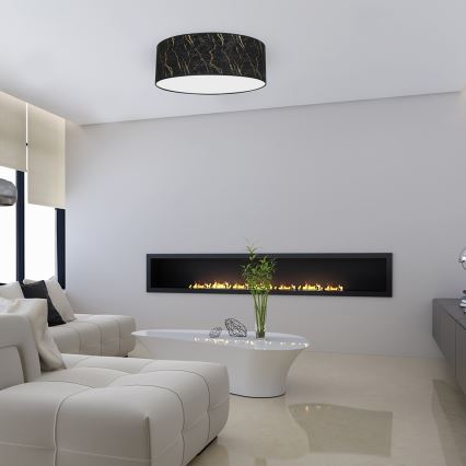 Ceiling light SENSO 3xE27/60W/230V black