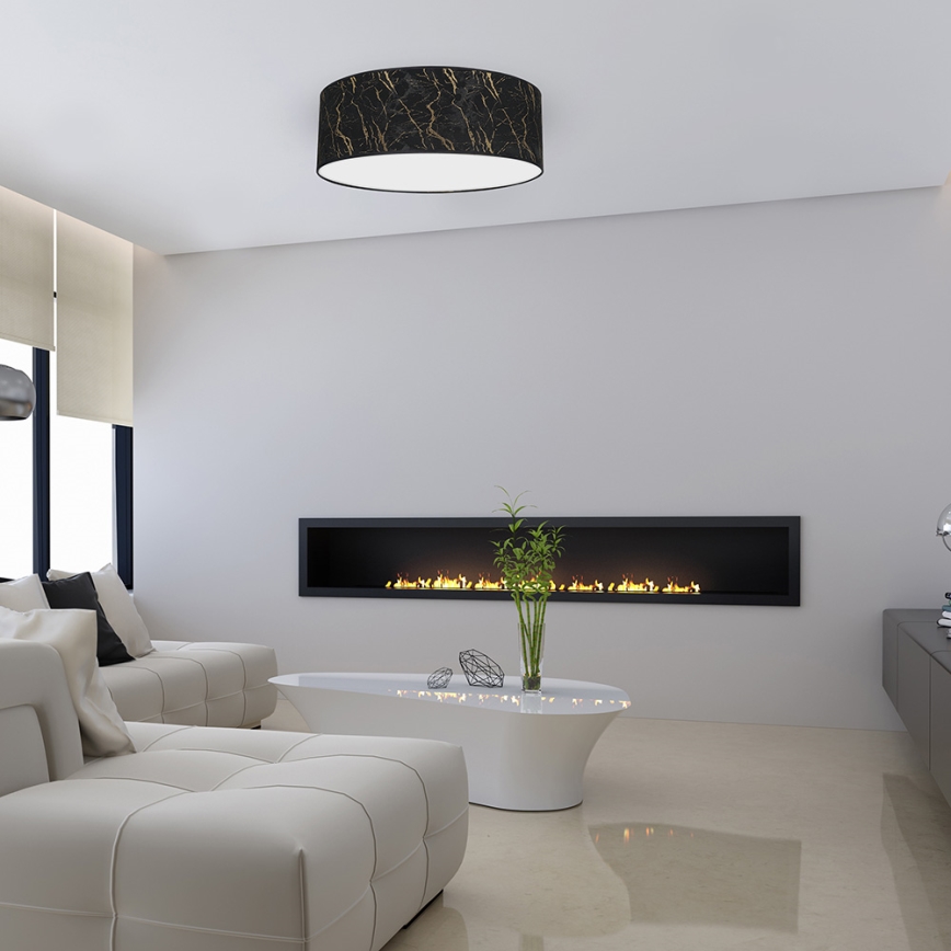 Ceiling light SENSO 3xE27/60W/230V black