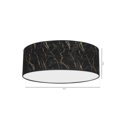 Ceiling light SENSO 3xE27/60W/230V black