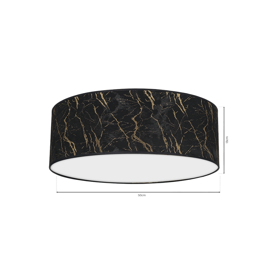 Ceiling light SENSO 3xE27/60W/230V black