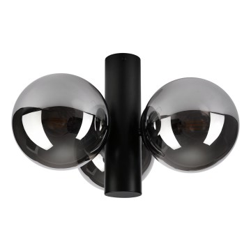 Ceiling light SFERIO 3xE14/5W/230V black/smoked black