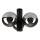 Ceiling light SFERIO 3xE14/5W/230V black/smoked black