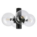 Ceiling light SFERIO 4xE14/5W/230V black/clear