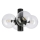 Ceiling light SFERIO 4xE14/5W/230V black/clear