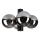 Ceiling light SFERIO 4xE14/5W/230V black/smoked black
