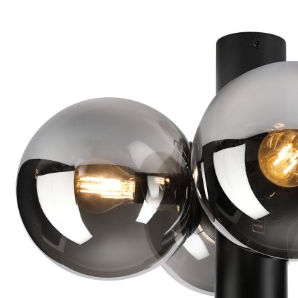 Ceiling light SFERIO 4xE14/5W/230V black/smoked black