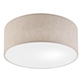 Ceiling light SIRJA 1xE27/15W/230V Ø 35 cm beige