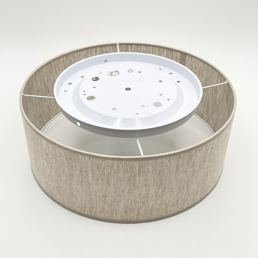 Ceiling light SIRJA 1xE27/15W/230V Ø 35 cm beige