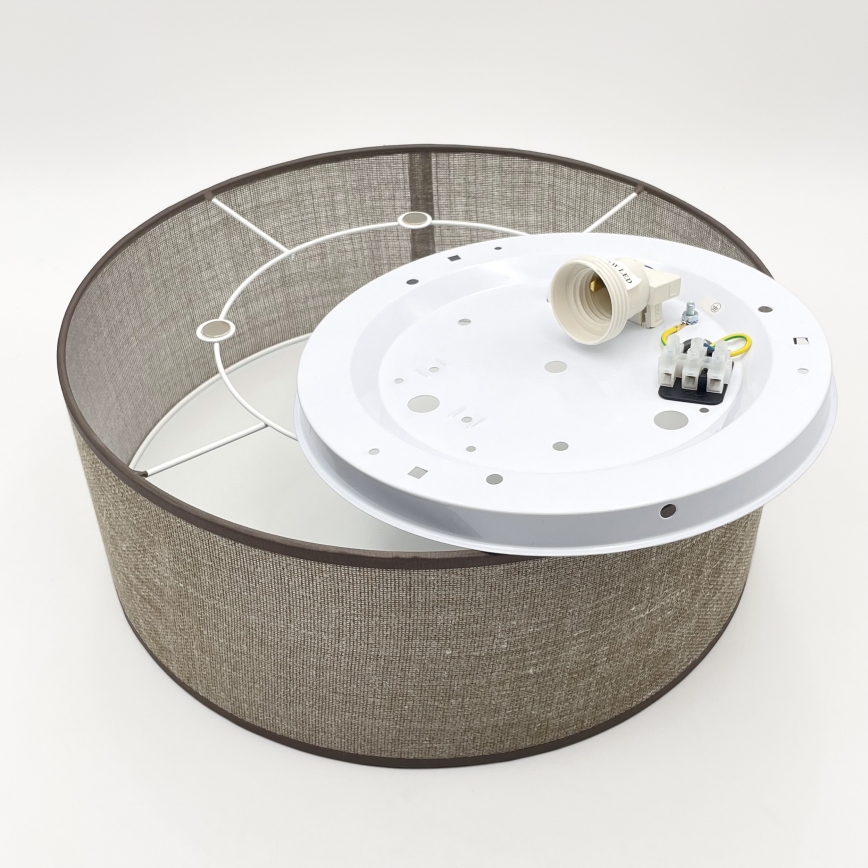 Ceiling light SIRJA 1xE27/15W/230V Ø 35 cm brown