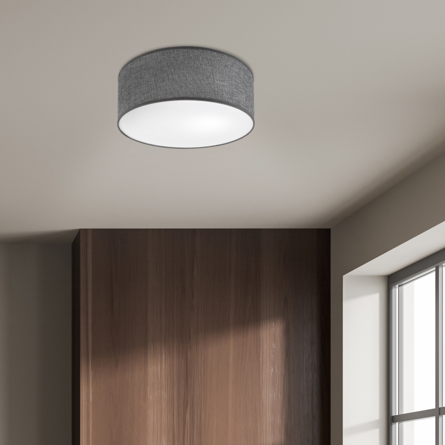 Ceiling light SIRJA 1xE27/15W/230V Ø 35 cm gray