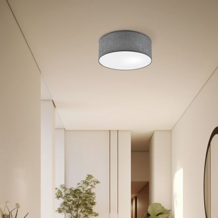 Ceiling light SIRJA 1xE27/15W/230V Ø 35 cm gray