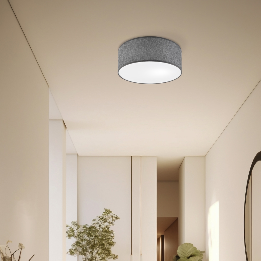 Ceiling light SIRJA 1xE27/15W/230V Ø 35 cm gray