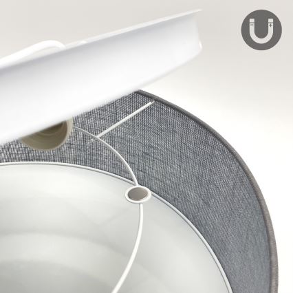 Ceiling light SIRJA 1xE27/15W/230V Ø 35 cm gray