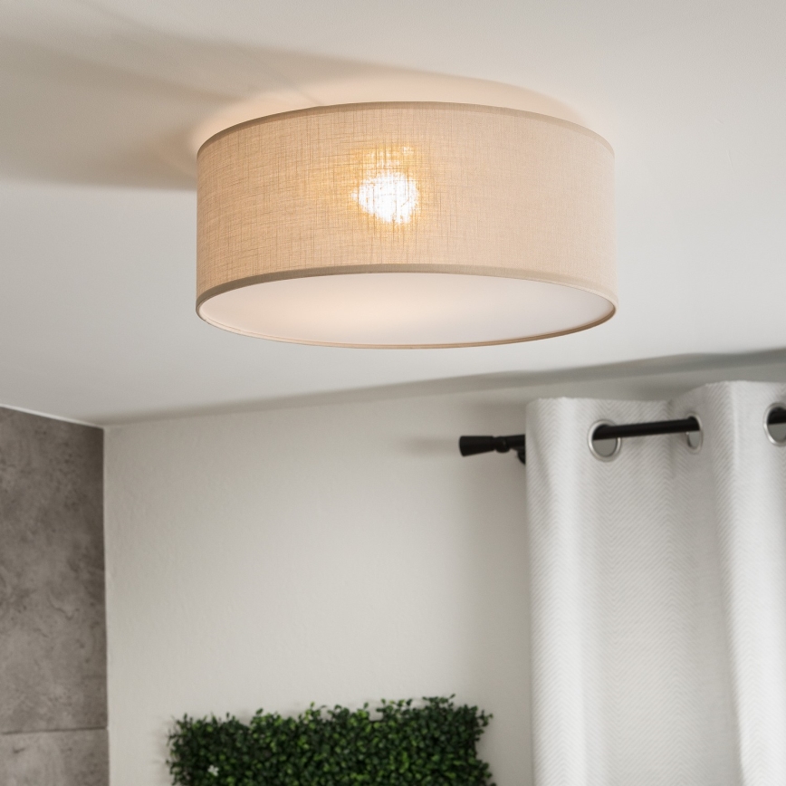 Ceiling light SIRJA 1xE27/60W/230V d. 35 cm beige