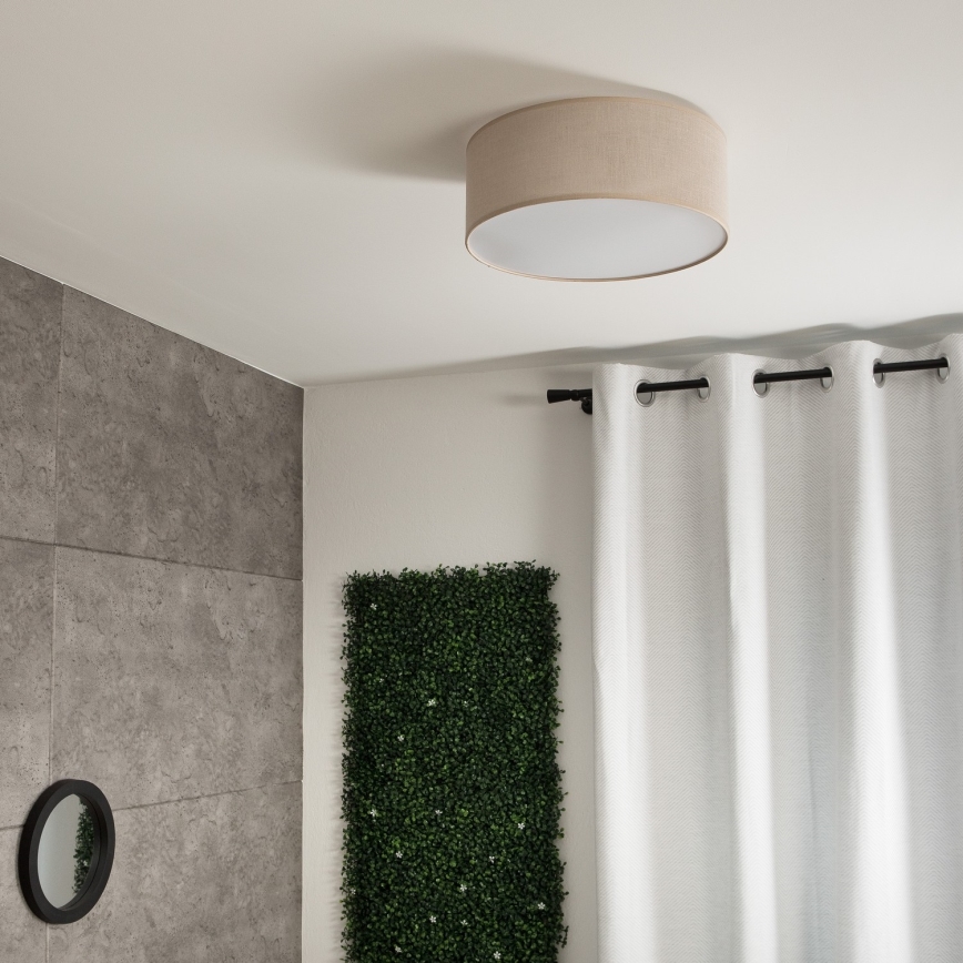 Ceiling light SIRJA 1xE27/60W/230V d. 35 cm beige