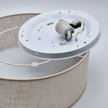 Ceiling light SIRJA 1xE27/60W/230V d. 35 cm beige