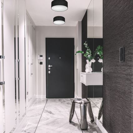 Ceiling light SIRJA 1xE27/60W/230V d. 35 cm black