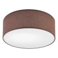 Ceiling light SIRJA 1xE27/60W/230V d. 35 cm brown