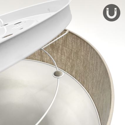 Ceiling light SIRJA 2x E27/15W/230V, Ø 45 cm, beige