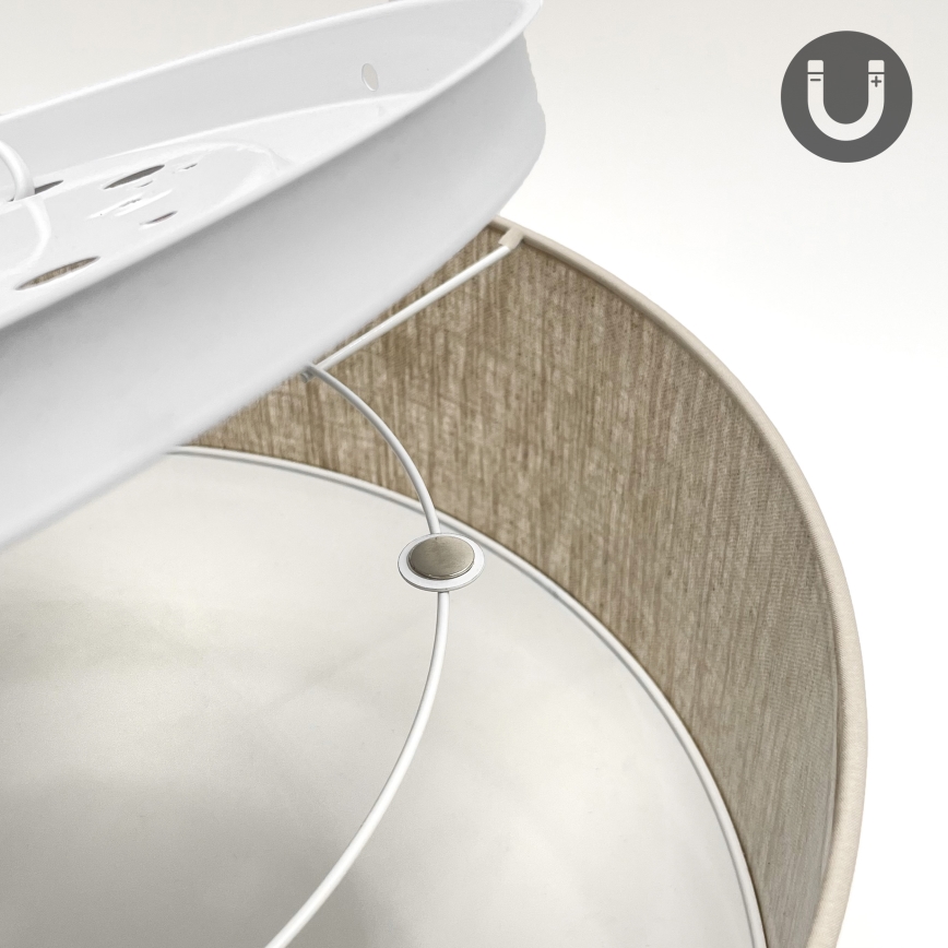 Ceiling light SIRJA 2x E27/15W/230V, Ø 45 cm, beige
