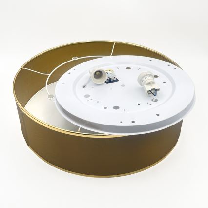 Ceiling light SIRJA 2xE27/15W/230V, 45 cm diameter, brown/gold