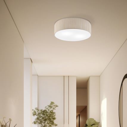 Ceiling light SIRJA 2xE27/15W/230V, diam. 45 cm, beige