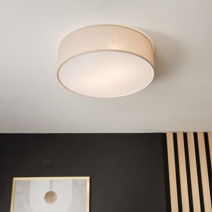 Ceiling light SIRJA 2xE27/15W/230V Ø 45 cm beige