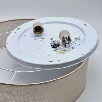 Ceiling light SIRJA 2xE27/15W/230V Ø 45 cm beige