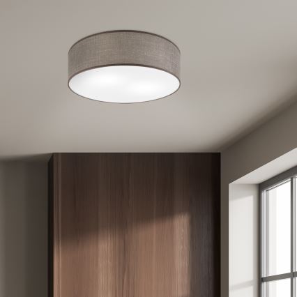 Ceiling light SIRJA 2xE27/15W/230V Ø 45 cm brown