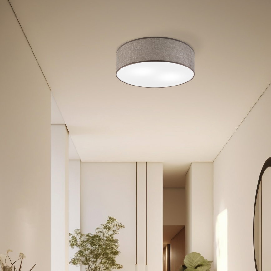 Ceiling light SIRJA 2xE27/15W/230V Ø 45 cm brown