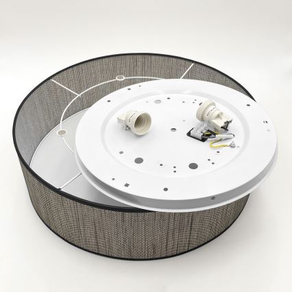 Ceiling light SIRJA 2xE27/15W/230V Ø 45 cm brown