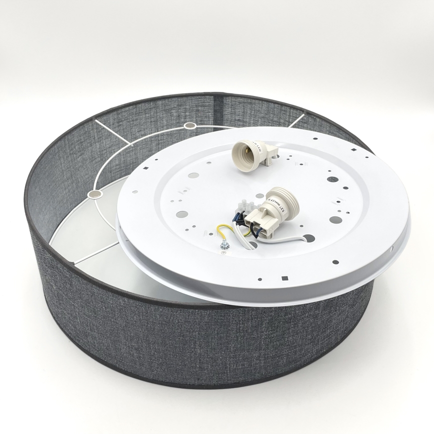 Ceiling light SIRJA 2xE27/15W/230V Ø 45 cm gray